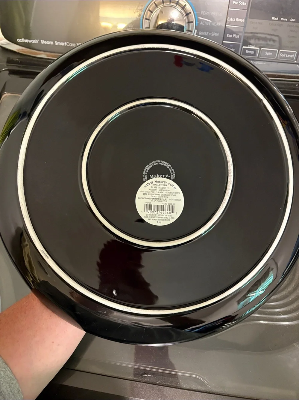 Skeleton Black/White Festive Platter